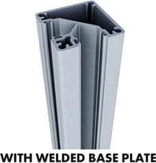 2000mm 90° Post with Base Plate