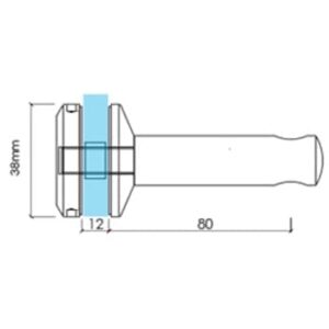 Euro - Horizontal Bracket 38mm