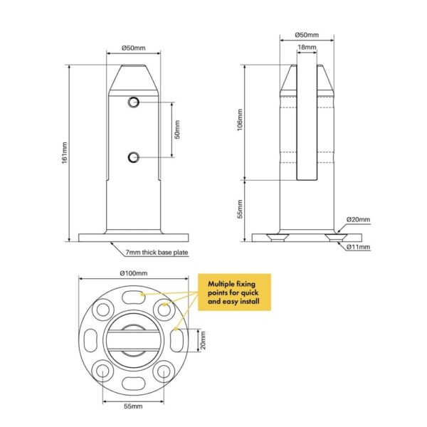 Lifestyle Spigot - Round Base Plated - Image 3