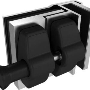 Master Range  Glass to Glass 90 Degree External Latch Kit