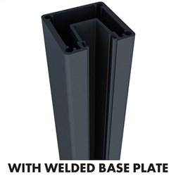 1050mm 1 Way Post with Base Plate