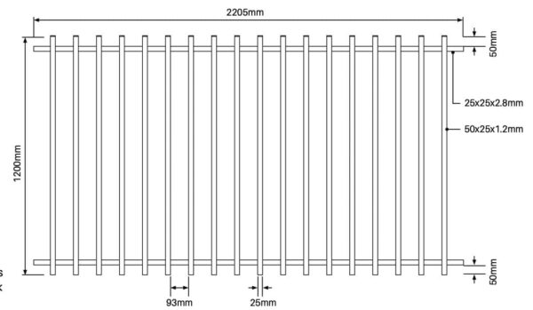 BARR Panel - 2205mm W x 1200mm H - Image 3