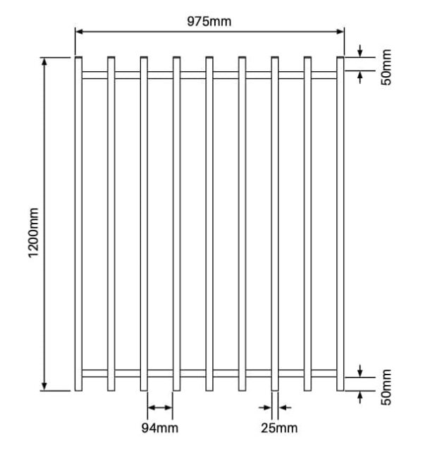 BARR Gate - 975mm W x 1200mm H - Image 3
