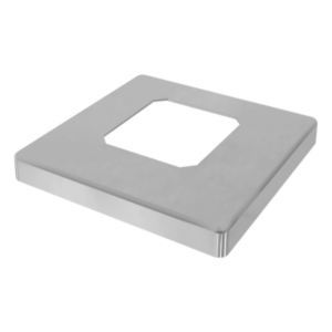 Madrid - Square Slimline Domical Cover for Base Plate - SS316