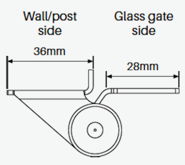 Master Range - Glass to Face Mount Hinge Set - Image 3