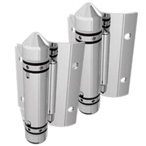 Master Range - Glass to Round Post Hinge Set