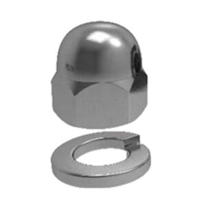 M10 Dome Nut w/washer - SS316 - 4pk