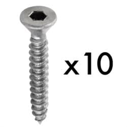Screw for End Plate - ST3.5 x 25mm CSK - 10 Pack