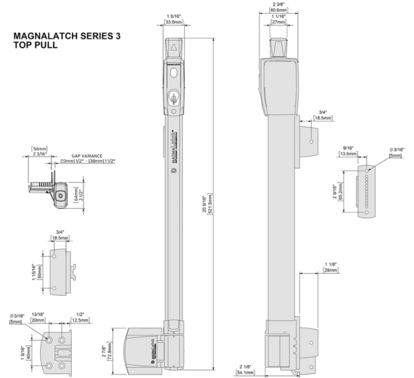 Magna Latch - Top Latch (Latch Only) - Image 3