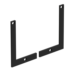 Visor - 'L'  Face Mount End Plates - 2 Pack